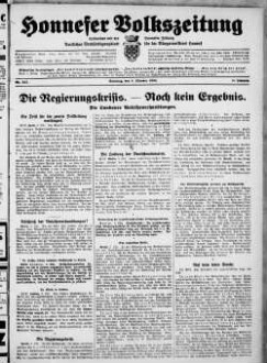 Honnefer Volkszeitung. 1889-1978