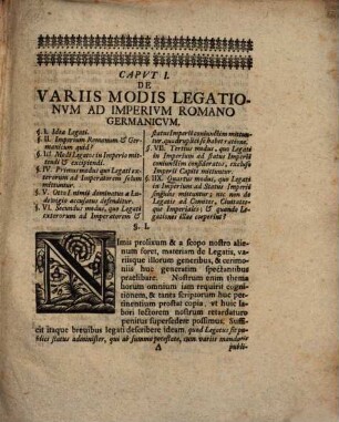 Diss. de iure statuum Imperii circa legatos exteros in comitiis