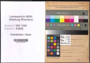 Entnazifizierung Hans Drenkhahn , geb. 26.09.1887 (Architekt)
