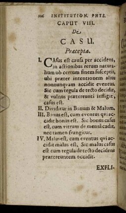 Caput VIII. De Casu.