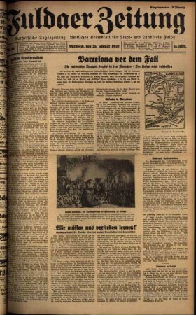 Ausgabe vom Mittwoch, den 25. Januar 1939.