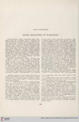 29: Brama Krakowska w Warszawie
