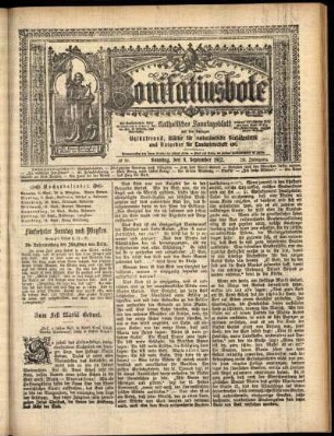 Erste Ausgabe vom Sonntag, den 08. September 1912.