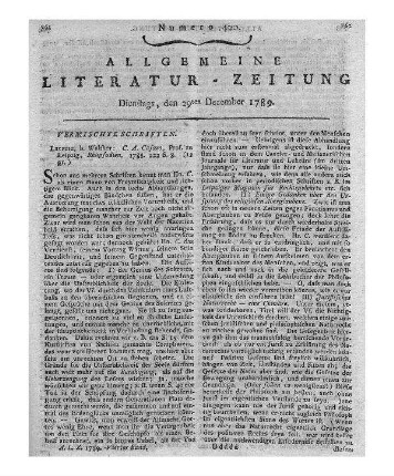 1789: Allgemeine Literatur-Zeitung