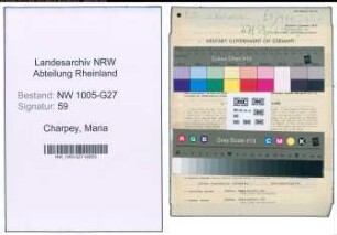 Entnazifizierung Maria Charpey , geb. 01.07.1902 (Sachbearbeiterin)