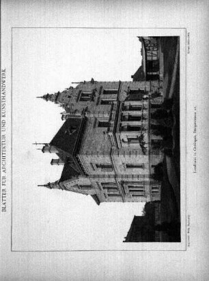 Tafel [22]: Landhaus in Göttingen, Bürgerstrasse 21