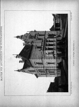 Tafel [22]: Landhaus in Göttingen, Bürgerstrasse 21