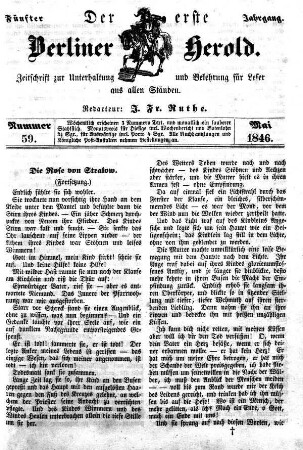Nummer 59, Mai 1846