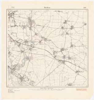 Regionalplanung Bitterfeld-Delitzsch: Planungsunterlage Messtischkarte 1904 (1920), Teilblatt 2606 (Dieskau), 1:25000