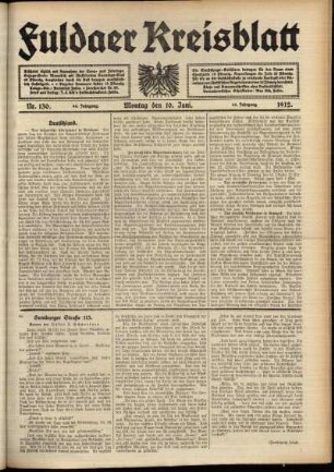 Ausgabe vom Montag, den 10. Juni 1912.