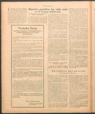 Nuestra palabra ha sido oída en el Concejo Deliberante