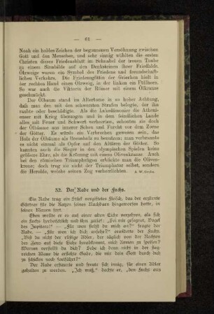32. Der Rabe und der Fuchs.