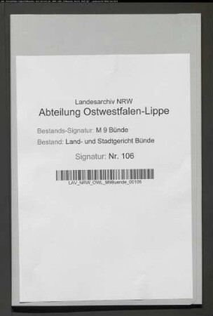 Erblasser: Bocknecht, Catharine Ilsabein, geb. Schwagmeyer: