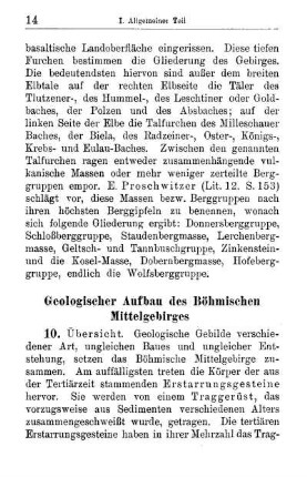 Geologischer Aufbau des Böhmischen Mittelgebirges