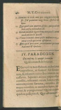 IV. Paradoxon.