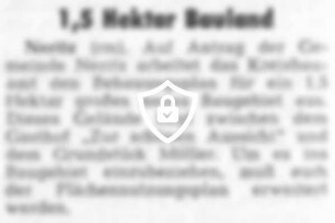 1,5 Hektar Bauland