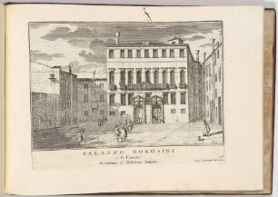Palazzo Morosini à San Cantiano (Der Palazzo Morosini in Venedig, Bl. 98 der Folge "Le Fabriche, e Vedute di Venetia")