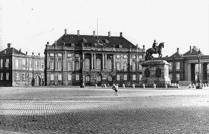 Kopenhagen, Schloss Amalienborg, Reiterstandbild Friedrich V.