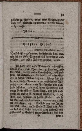 Eilfter Brief. - Vierzehenter Brief.