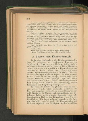 2. Balneo- und Klimatotherapie.