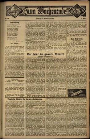 Zweite Ausgabe vom Sonntag, den 18. März 1934.