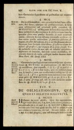 Tit. V. De Obligationibus, Quae Quasi Ex Delicto Nascuntur