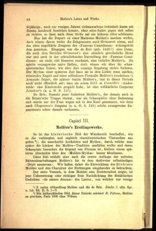 Capitel III. Molière's Erstlingswerke.