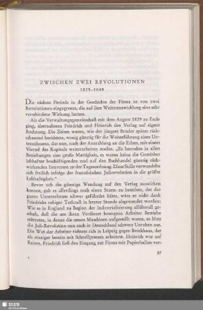 Zwischen Zwei Revolutionen : 1829–1849