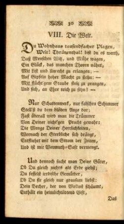 VIII. Die Welt