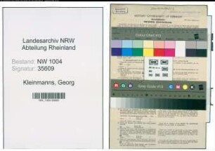 Entnazifizierung Georg Kleinmanns , geb. 21.10.1913 (Bankbeamter)