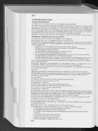 IV.5 Studierendenschaft