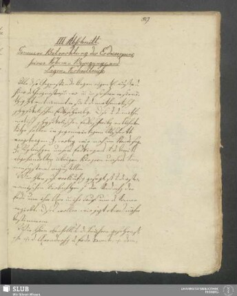 III. Abschnitt. Genauere Betrachtung des Erdkoerpers, seiner Volum- Bewegungs- und Lagenverhaeltnisse