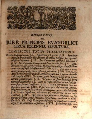 De Jure Principis Evangelici Circa Solennia Sepulturae