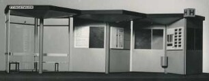 Haltestelle ( Modell), Wettbewerb der Stadt Ludwigshafen und der BASF, Januar 1968 von Herbert Oestreich und Rubert Zimmermann