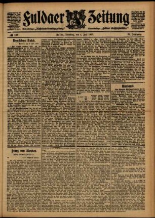 Ausgabe vom Dienstag, den 04. Juli 1905.