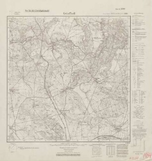 2588 (alte Nr.: 1184) Grünfließ, Meßtischblatt (4cm - Karte)