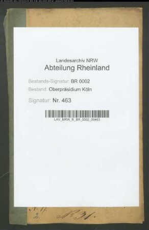 Reklamation verschiedener Armenfonds der Kirche St. Severin zu Köln