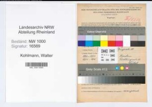 Entnazifizierung Walter Kohlmann, geb. 08.08.1898 (Foerster)