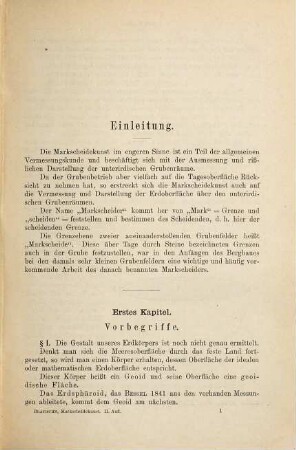 Lehrbuch der praktischen Markscheidekunst unter Berücksichtigung der allgemeinen Vermessungskunde