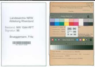 Entnazifizierung Fritz Brueggemann , geb. 05.08.1903 (Landwirtschaftsgehilfe)