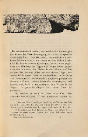 Die Örtlichkeit der Varusschlacht