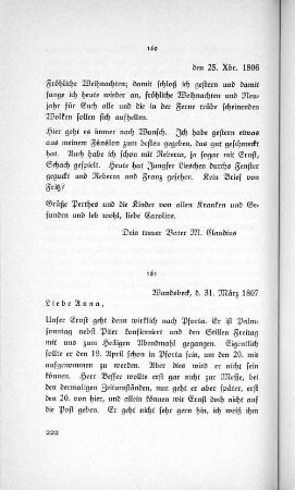 161 Wandsbeck, d. 31. März 1807