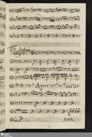 1072. Sinfonia aus L'innocente Fortunata / Paisiello, G.