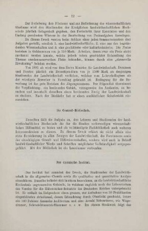 Das chemische Institut