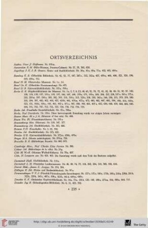 Ortsverzeichnis