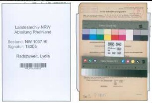 Entnazifizierung Lydia Radszuweit , geb. 08.11.1905 ()