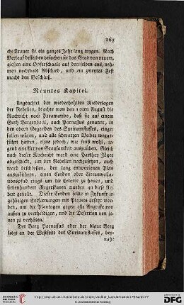 Neuntes Kapitel