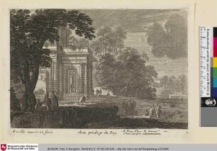 [Landschaft mit Architektur und einigen Personen]