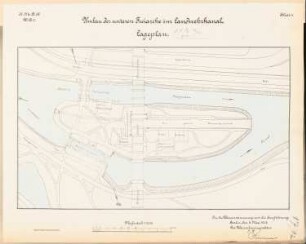 Umbau der unteren Freiarche im Landwehrkanal, Berlin: Lageplan 1:1000