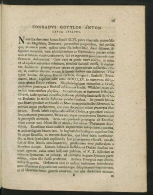 Conradus Gottlob Anton Lauba Lusatus.